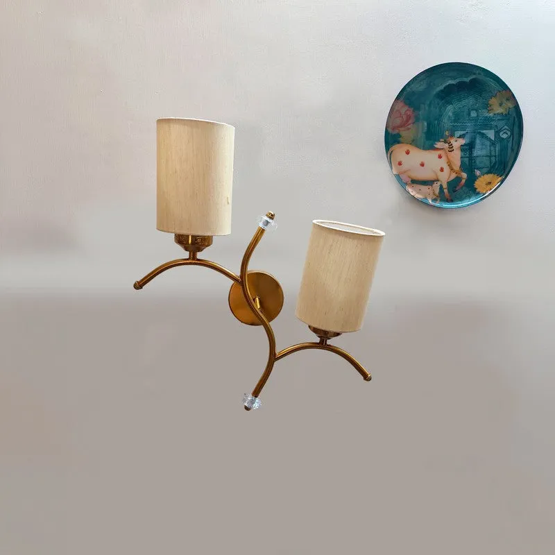 LumiBranch Dual Cotton Wall Lamp - Beige media 3