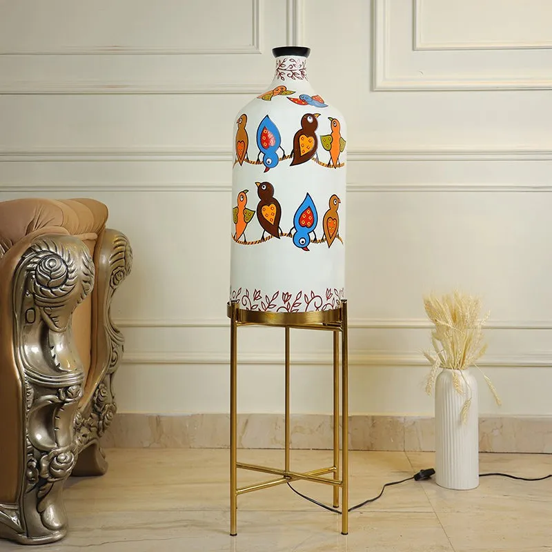 Chirp Dance Decorative Hand Painted Floor Lamp media 4