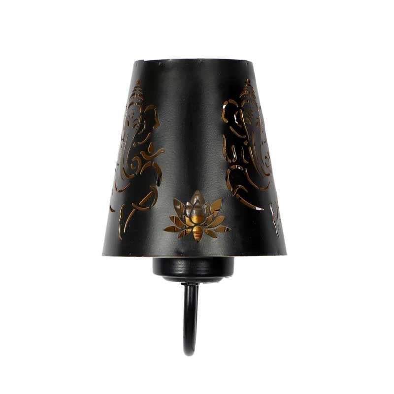 Ganeshji Etched Metal Wall Lamp media 6