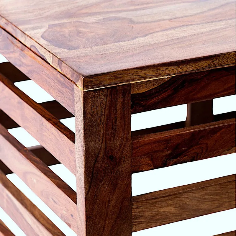 Cenrox Sheesham Wooden Center Table - Brown media 7