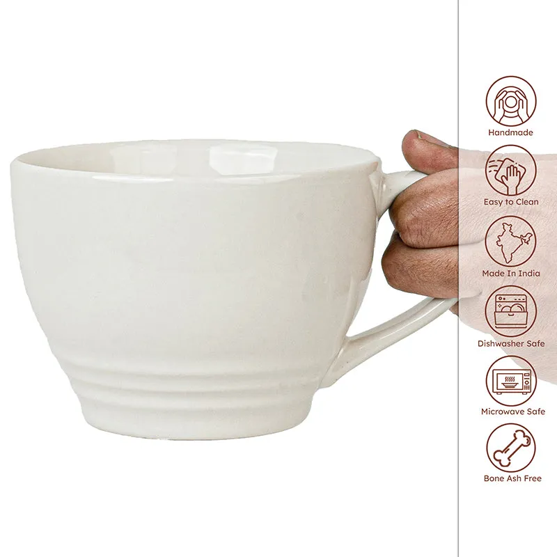 Gradient Brew Ceramic Coffee Mug (White) - 500 mL media 4