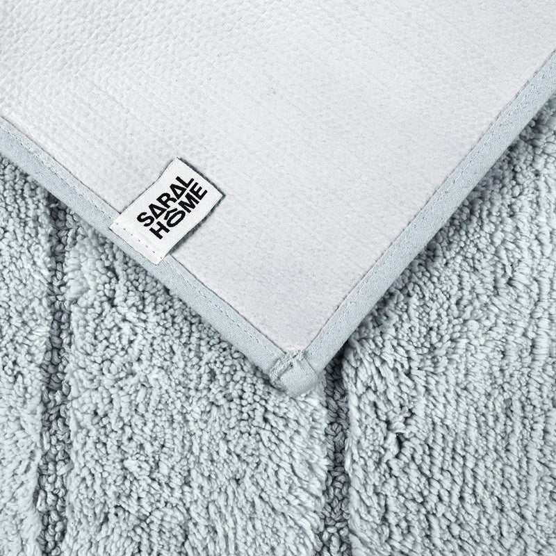 Saral Home Kapra Anti-Skid Bathmat (Rectangle) - Set Of Three media 7