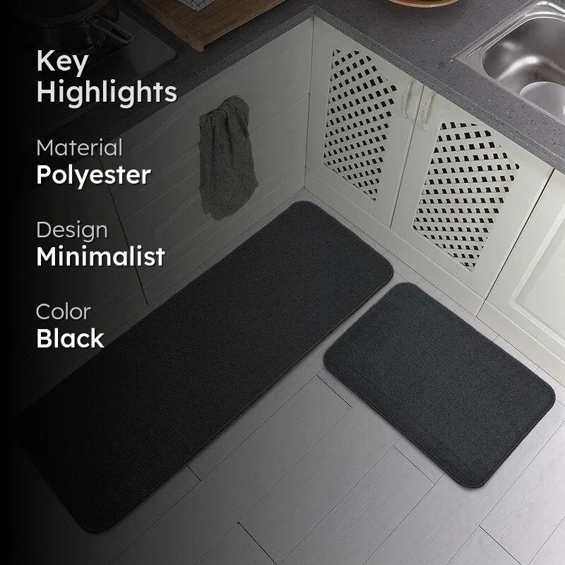 SimpleSoft Kitchen Floor Mats (Black) - Set of Two media 2