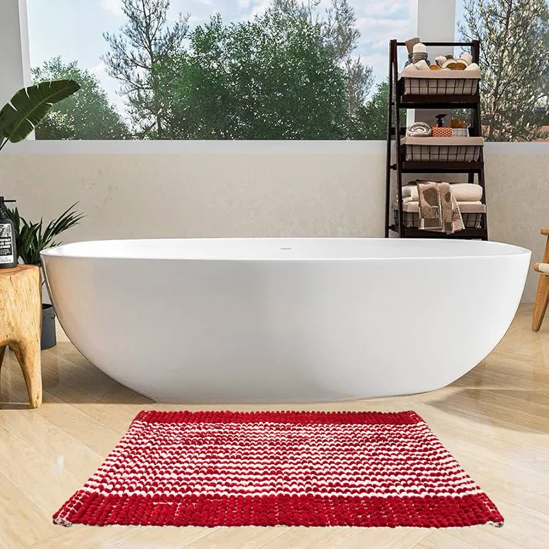 Lima Cotton Bath Mat - Red media 1