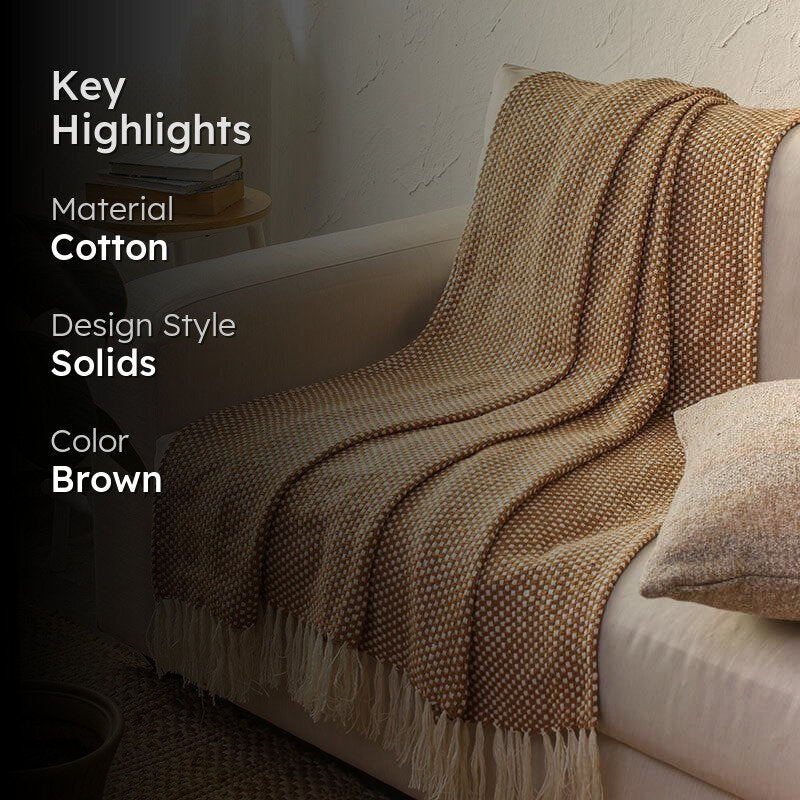 Vindhya Throw - Brown media 2