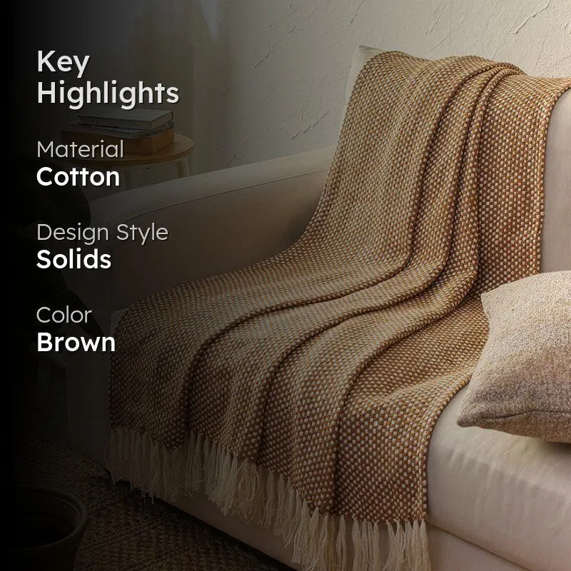 Vindhya Throw - Brown media 2