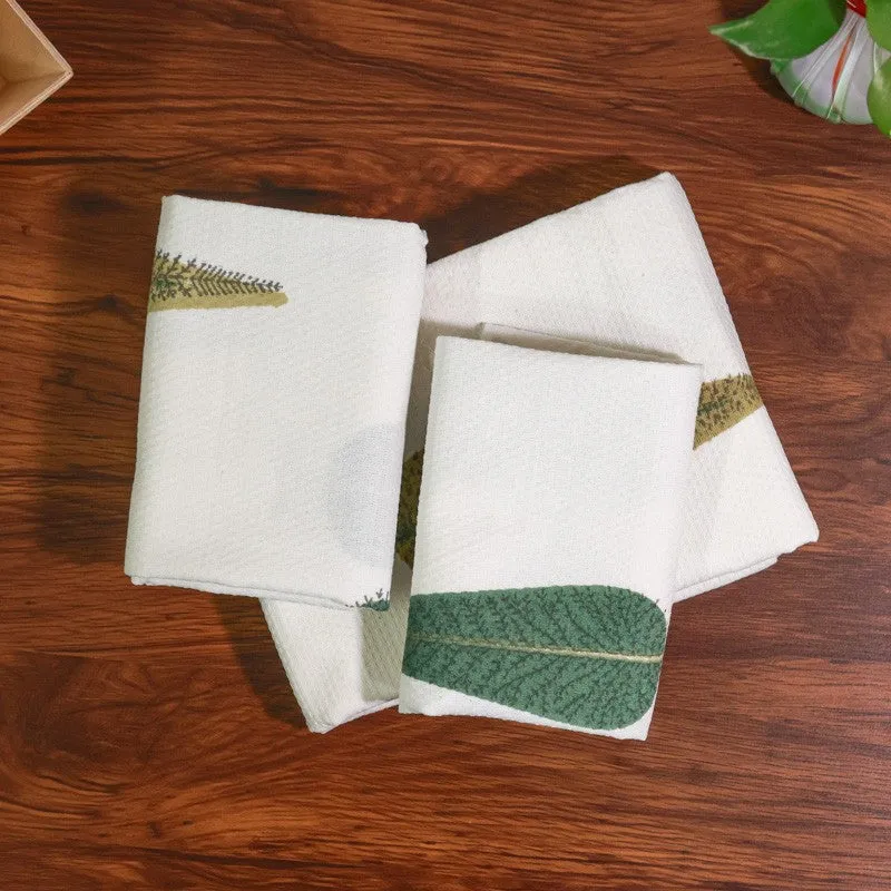 Palm Whisper Cotton Towels (Brown) - Three Piece Set media 1