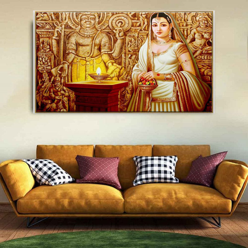 Indian Princess Canvas Wall Painting