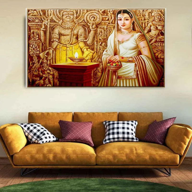 Indian Princess Canvas Wall Painting media 1
