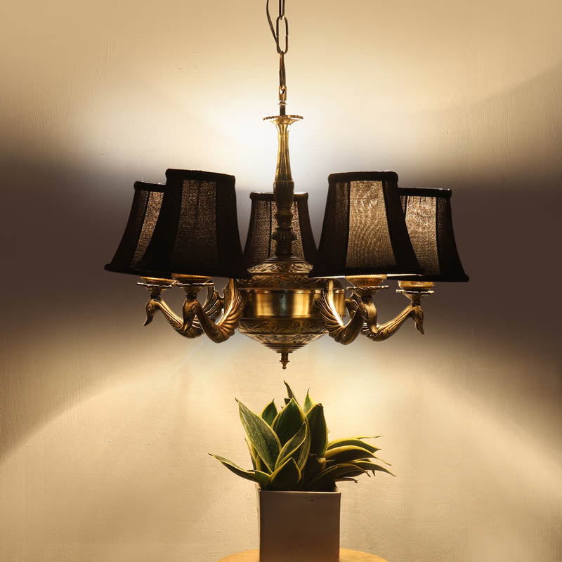 Ojas Conical Golden Antique Ceiling Lamp
