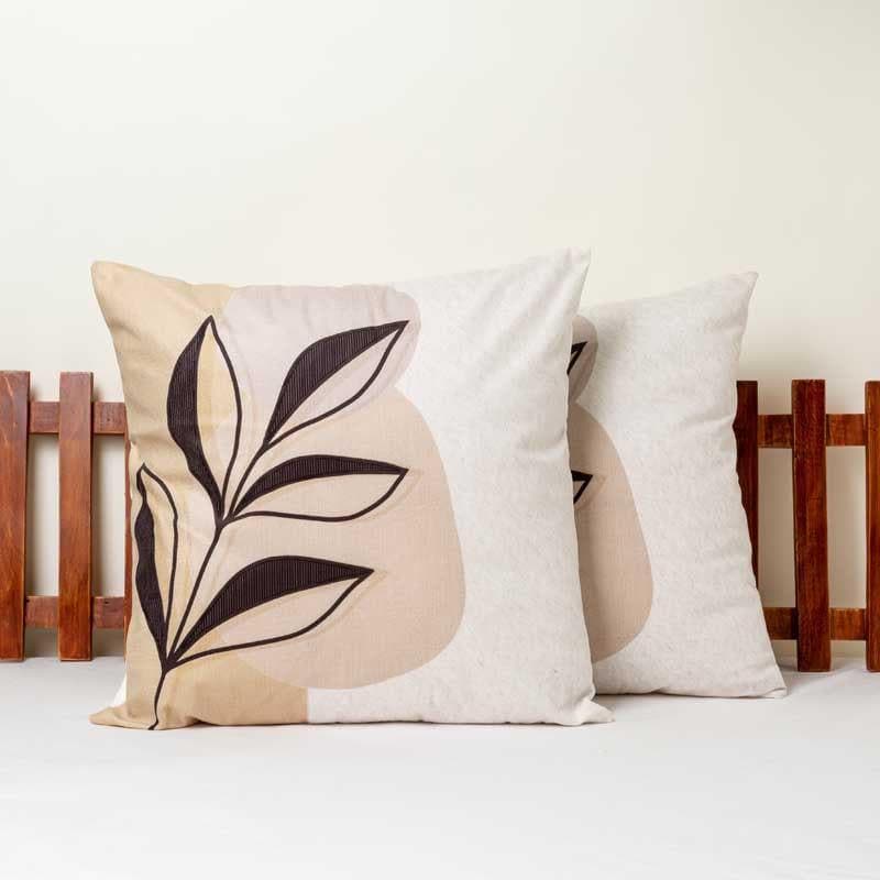 The Painted Leaf Printed Cushion Cover media 3