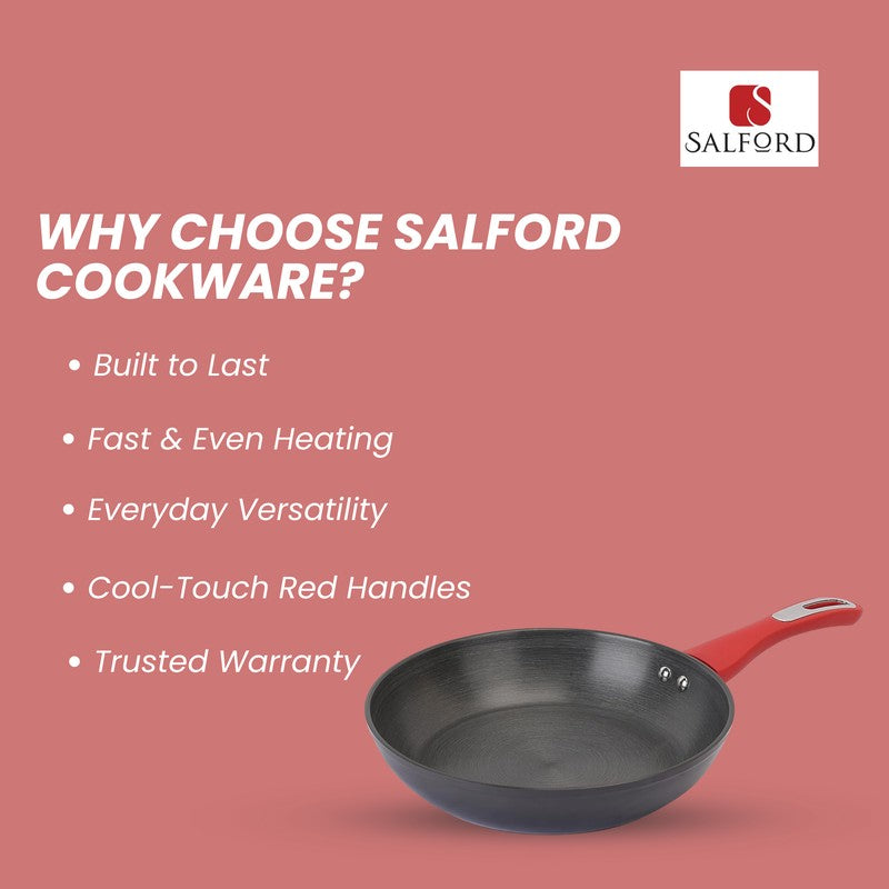 Salford Forged Hard Anodised Frypan (Black) - 1800 mL media 9