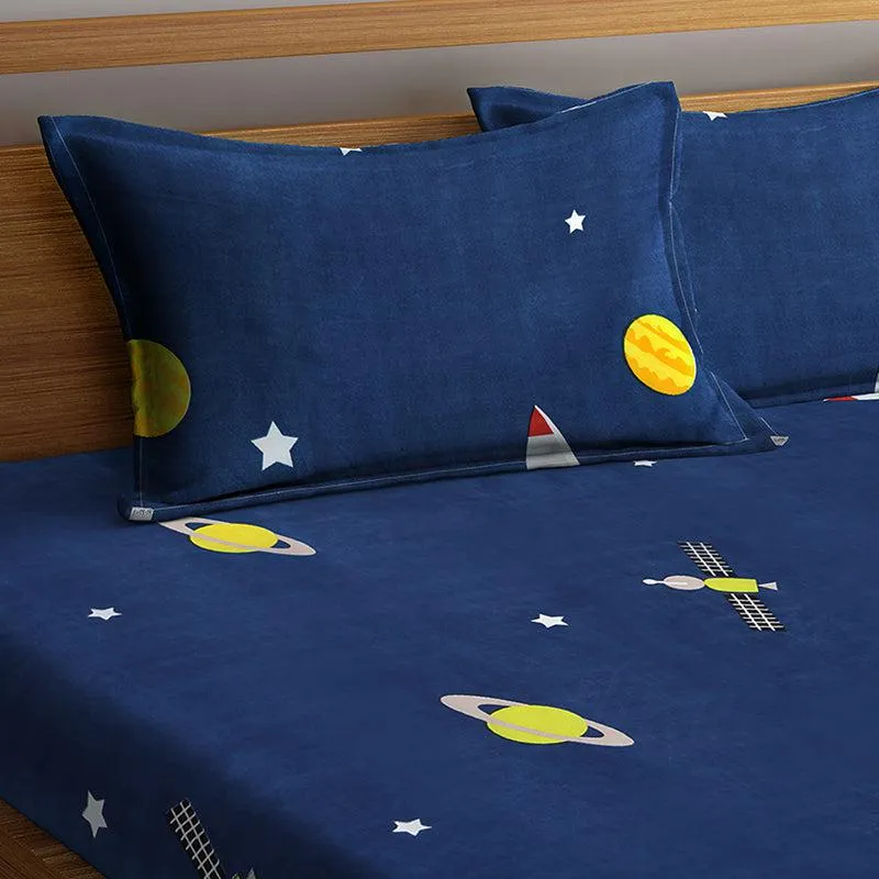 Starry Dreams Kids PolyCotton Bedsheet - 180 GSM media 4