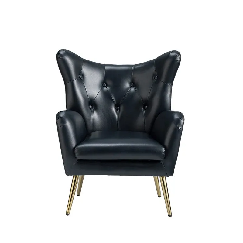 Urbano Neem Wood Lounge Chair - Black media 5