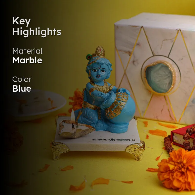 Makhan Chor Idol with Choki & Candle - Four Piece Set media 2