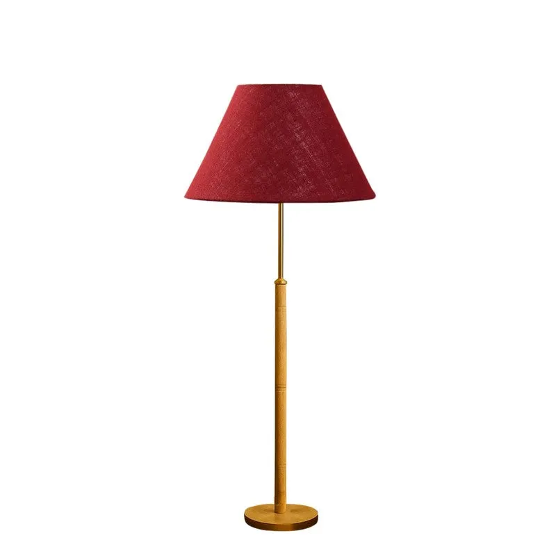 Earth Tone Wooden Floor Lamp - Maroon media 4