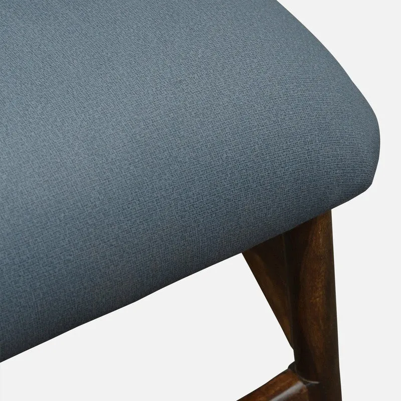 Racknest Rose Wood Accent Chair - Blue media 9