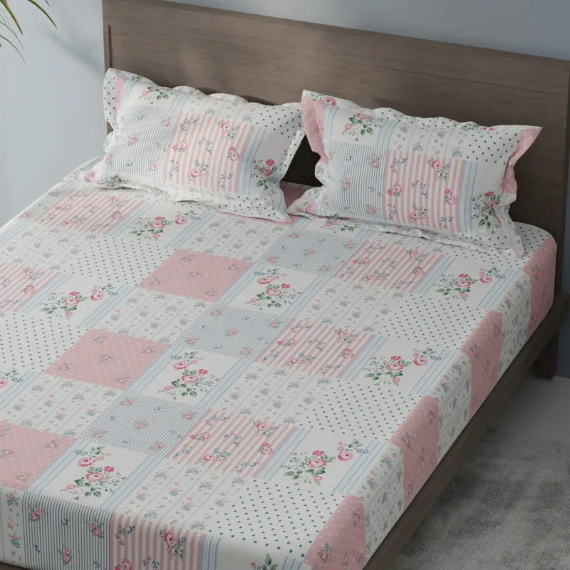 Petal Haven Single Microfiber Bedsheet - 120 GSM media 5