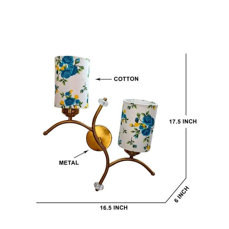 LumiBranch Dual Cotton Wall Lamp - White & Blue media 8