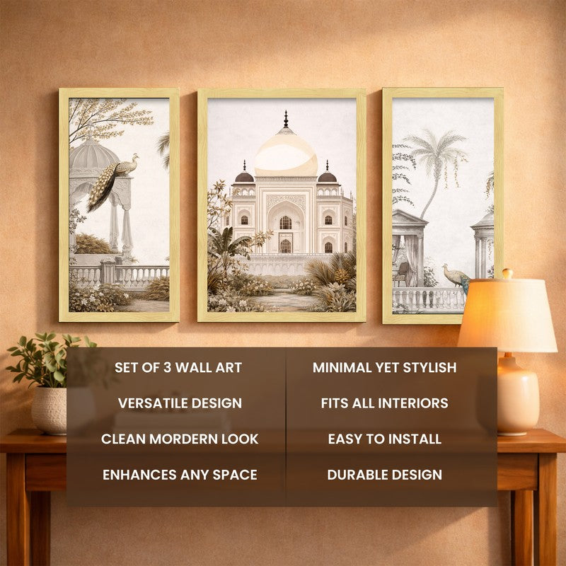 Royal Mahal Wall Art With Frame - Set of Three media 5