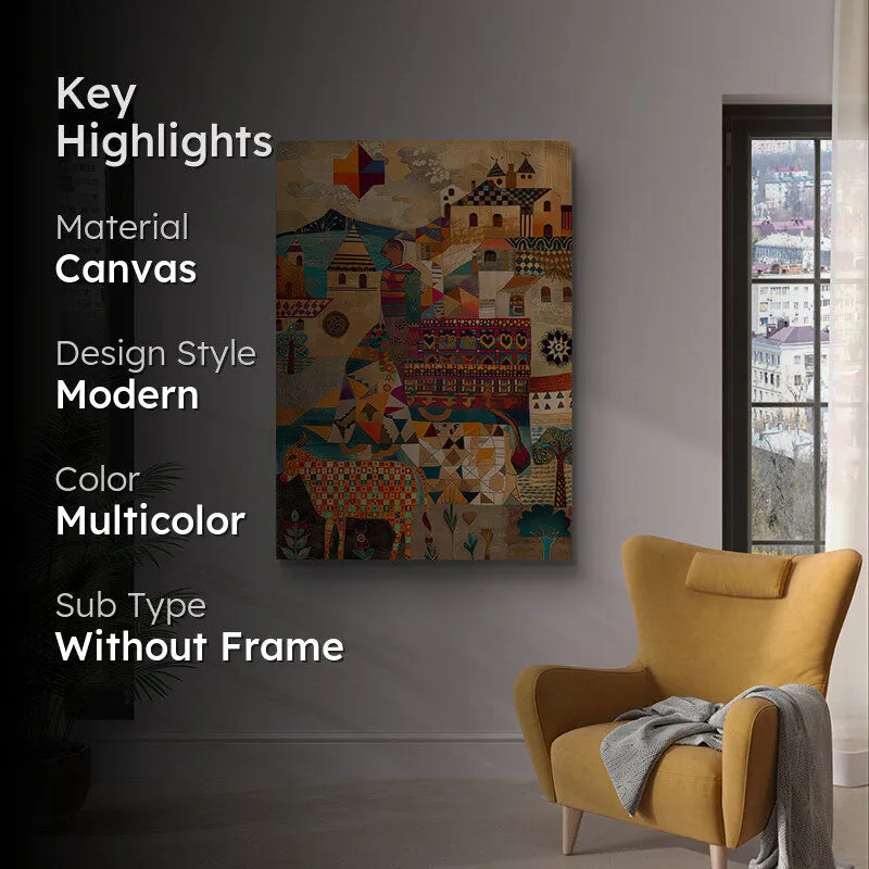 Vibrant Cities Canvas Wall Painting media 2