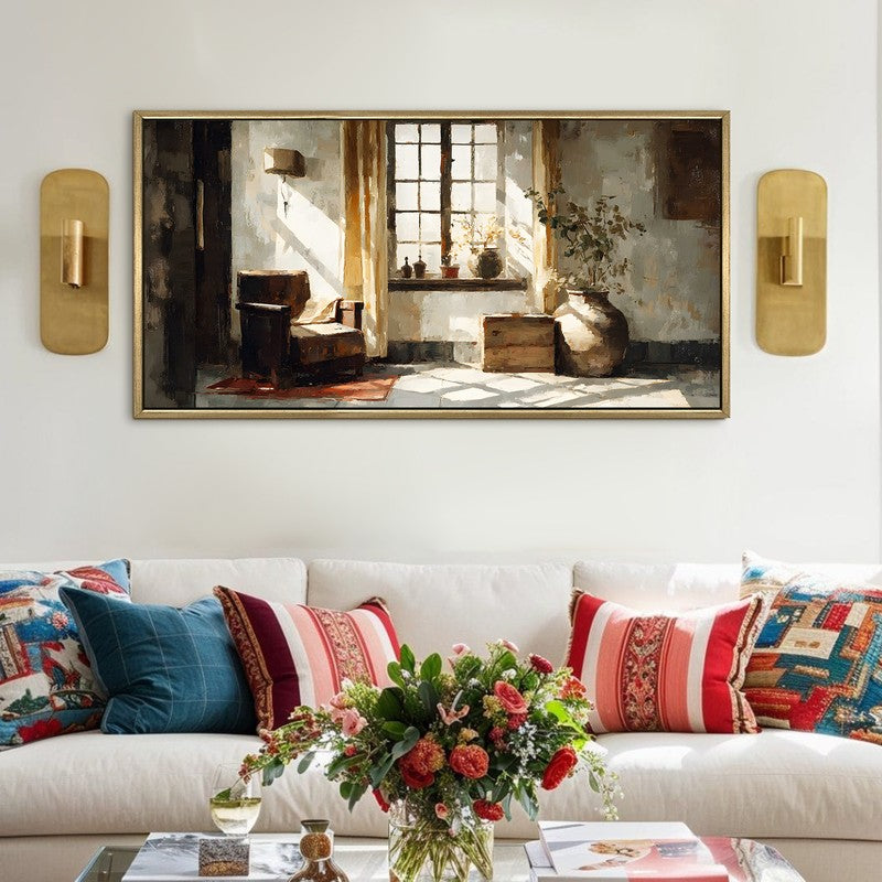 Whispered Light Canvas Wall Painting With Frame