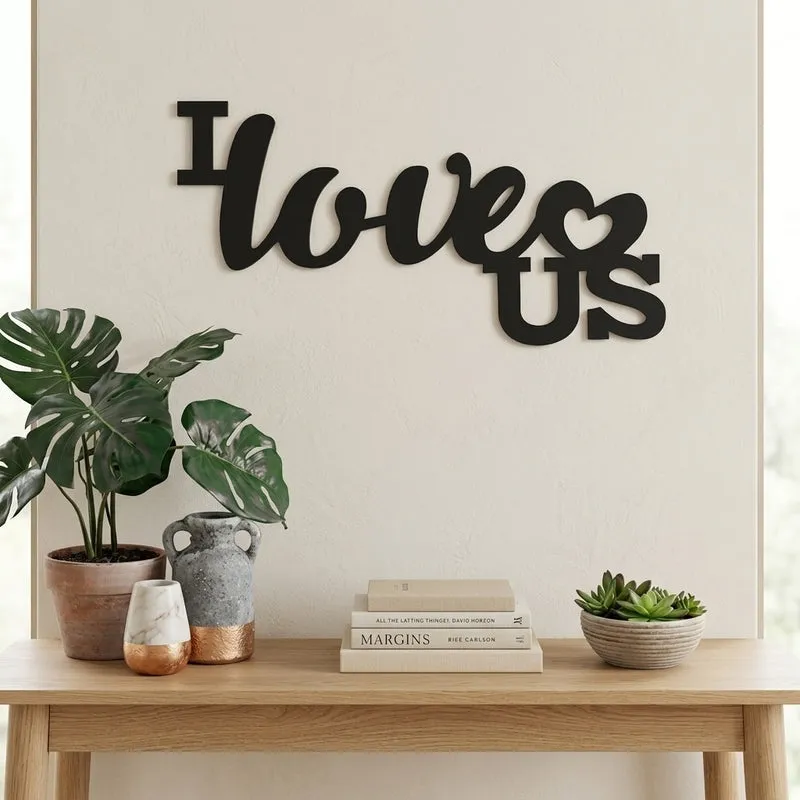 I Love Us MDF Wall Accent media 1