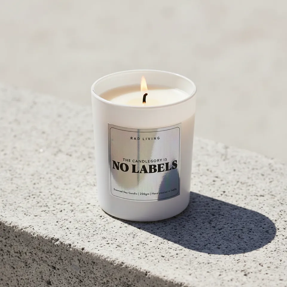 No Labels Scented Candle media 1