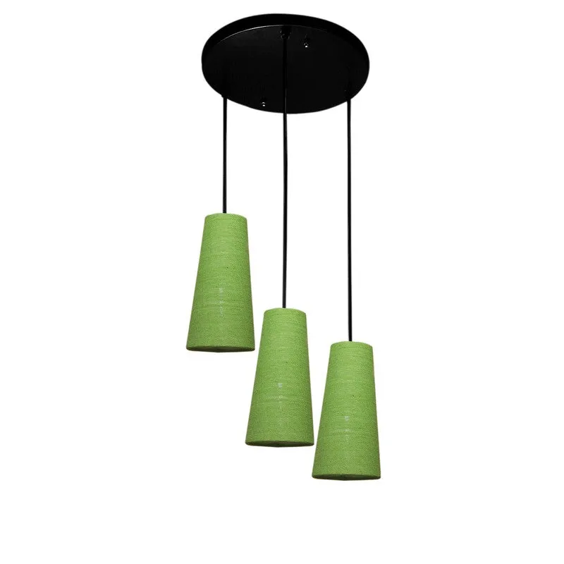 Nordic Neutral Triple Metal Ceiling Lamp - Green media 4