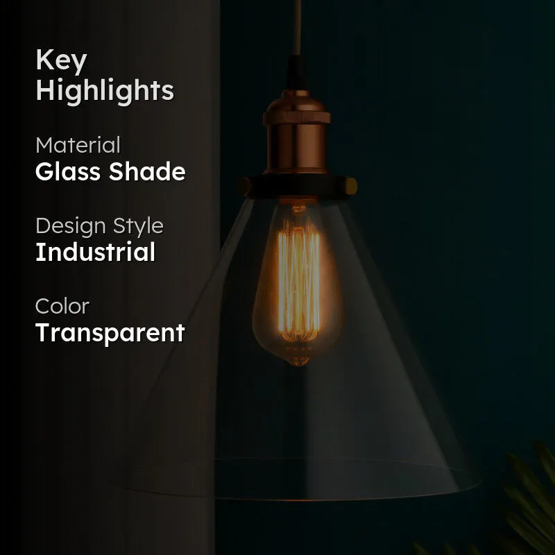 Conica Glowra Glass Ceiling Lamp media 2