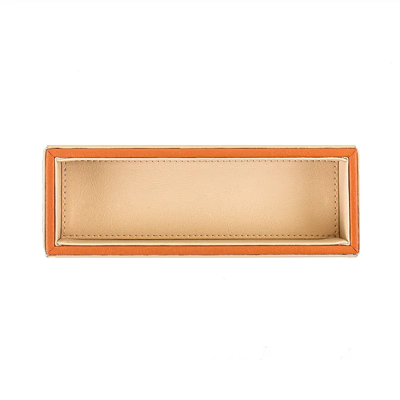 Tisca Faux Leather Cutlery Tray - Beige media 7