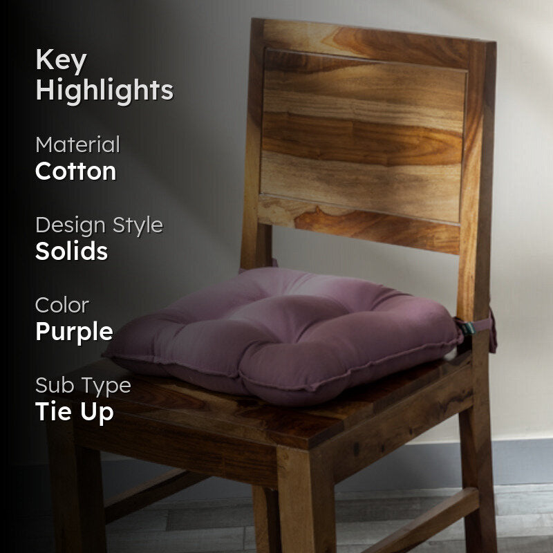 Sylvia Chair Pad (Lilac Purple) - Set Of Six media 2