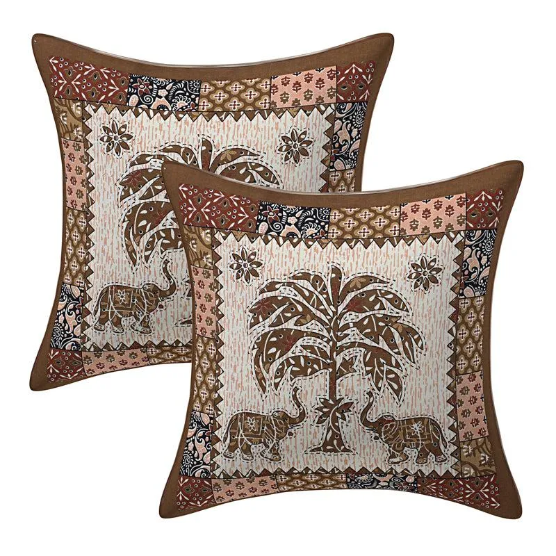 The Palmistree Diwan Set (Brown) - Six Piece Set media 3