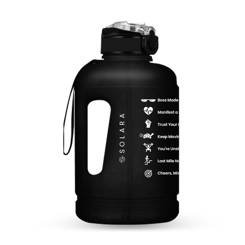 Solara Plaino Plastic Water Bottle (2200 mL) - Black media 3