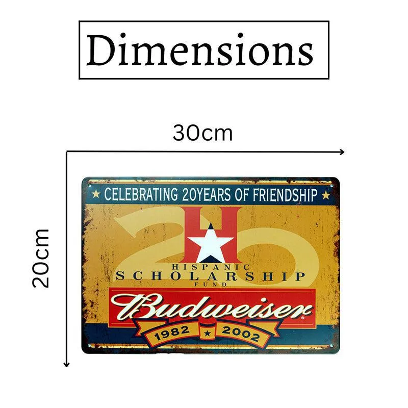 Budweiser Celebration Of Friendship Retro Metal Wall Accent media 7