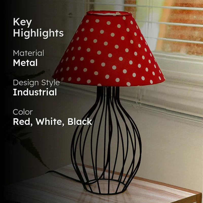 Spire Metal Table Lamp - Red,White,Black media 2