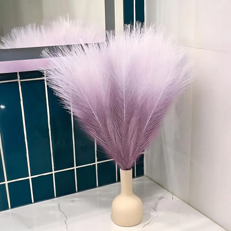 Artificial Feathery Pampas Grass (Soft Purple) - Set Of Four media 3