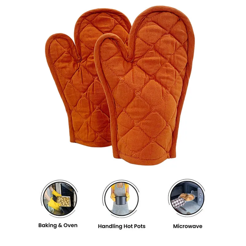 Swayam Garde Kitchen Gloves (Orange) - Set Of Two media 6