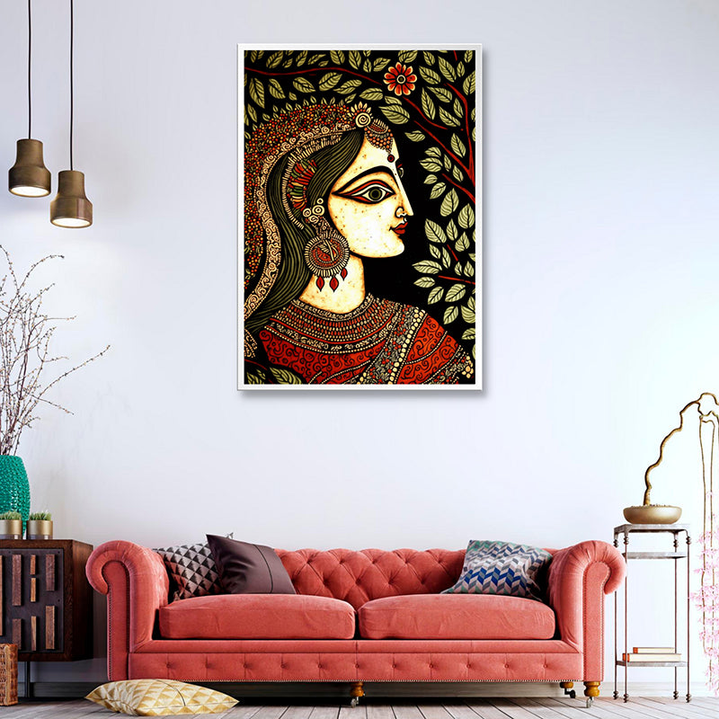 Ethnic Princess Wall Painting