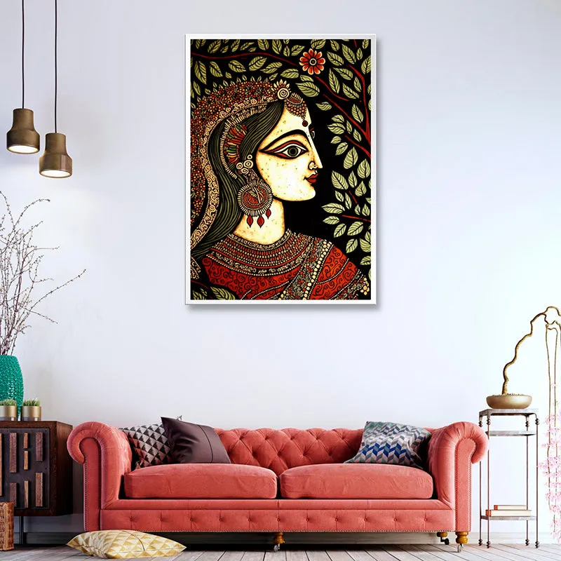 Ethnic Princess Wall Painting media 1