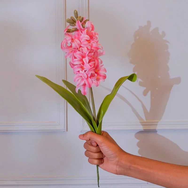 Faux Hyacinth Lily Flower Stick (Pink) - 17 CM media 1