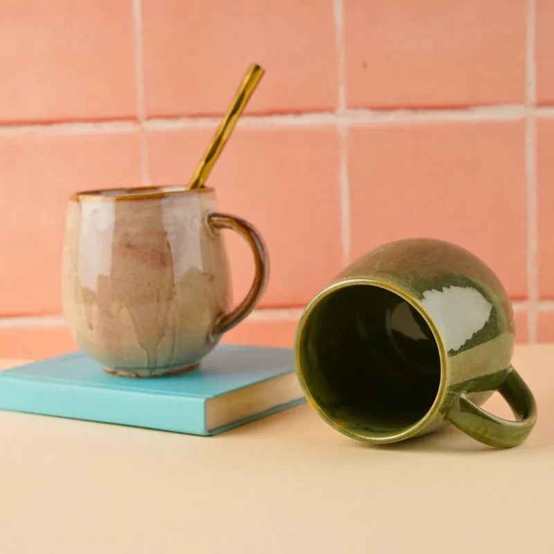Blaina Ceramic Coffee Mug (350 mL Each) - Set of Two media 1