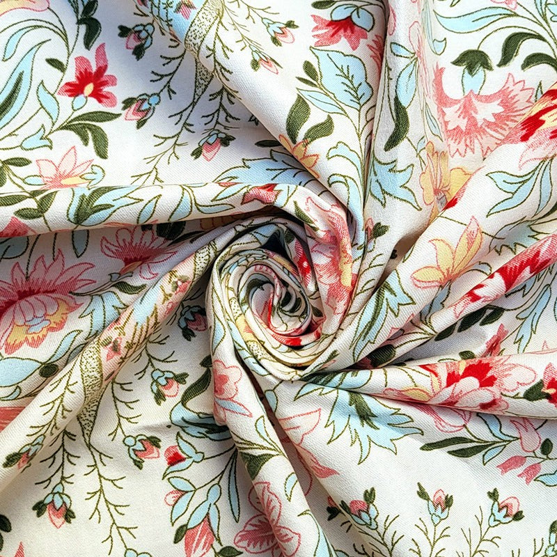 Ocane Floral Cotton Curtain - Set Of Two media 4