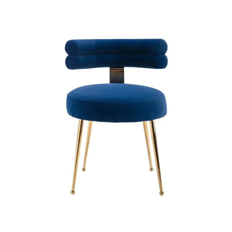 Velmora Metal Accent Chair - Blue media 5