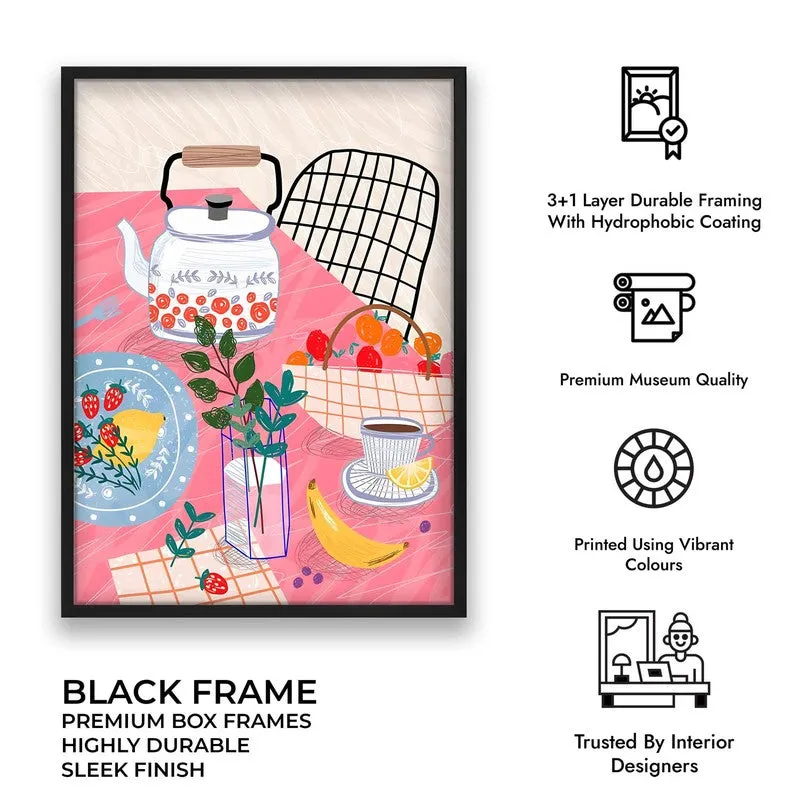 FineDining Archival Canvas Wall Art - Black media 10