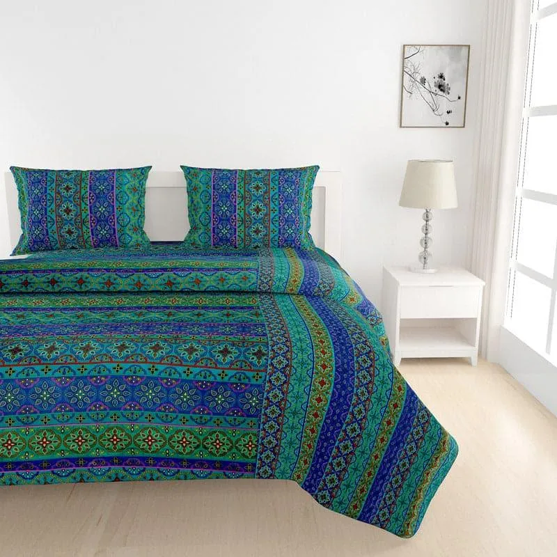 Swayam Nakhera Ethnic Cotton Bedsheet - 240 TC media 3