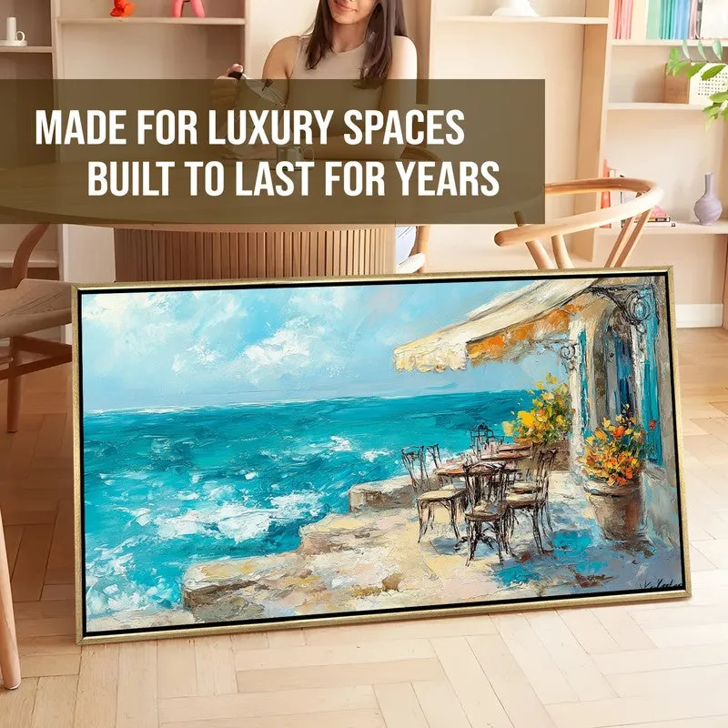 Azure Escape Canvas Wall Painting With Frame media 7