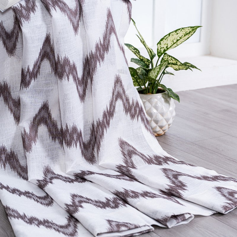 Kivelle Modern Motif Curtain - Set Of Two media 5