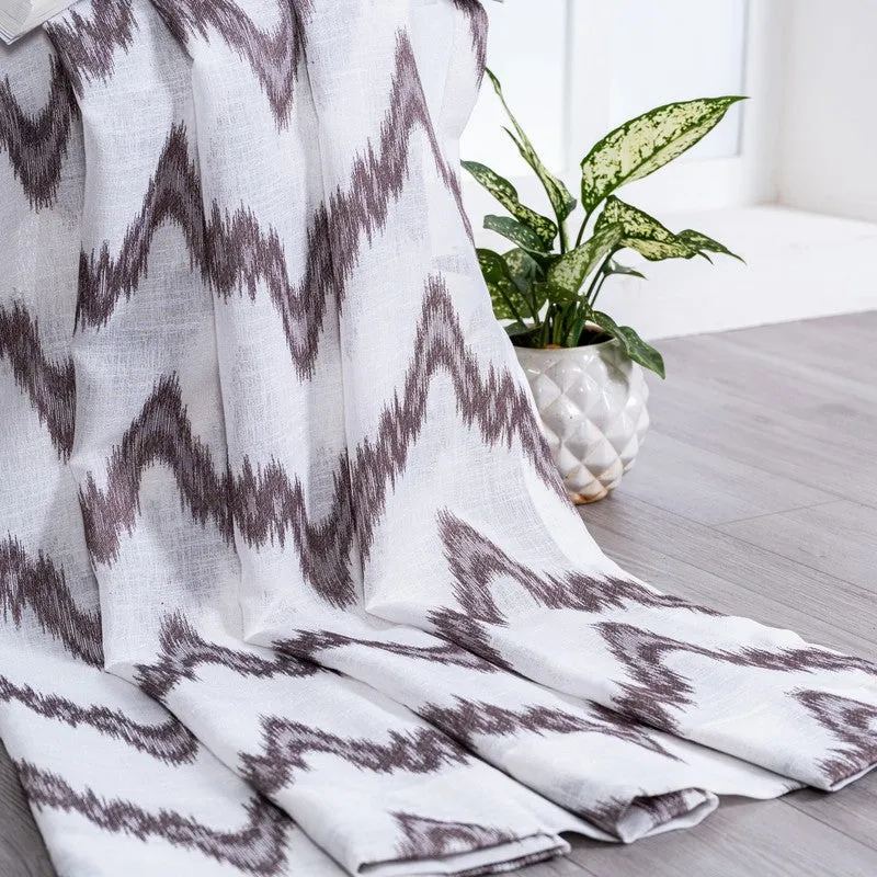 Kivelle Modern Motif Curtain - Set Of Two media 5