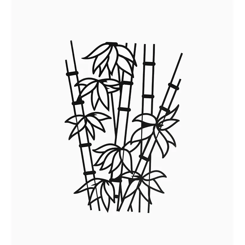 Bamboo Black Iron Wall Accent media 3